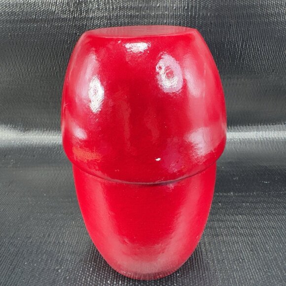 Kokeshi Doll Red Clay Japanese Terracotta Pottery Sculpture 8inch Heavy Figure - Picture 10 of 11